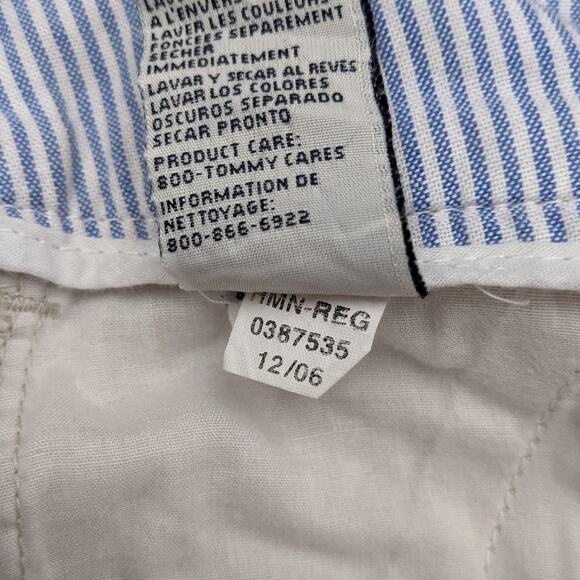 Tommy Hilfiger Khaki Chino Bermuda Shorts Sz0 - Picture 9 of 9